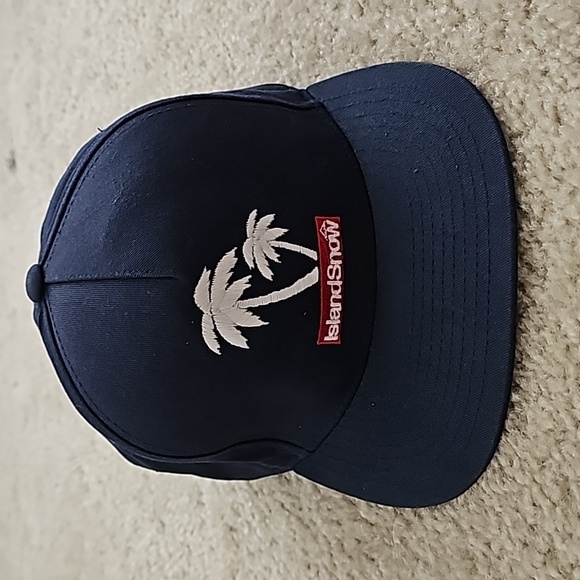 Island Snow Palm Tree Adjustable Hat - Picture 1 of 5